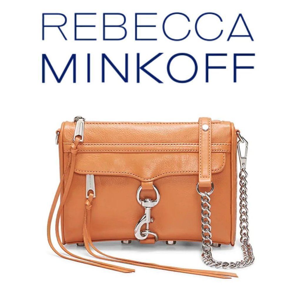 NWT REBECCA MINKOFF Mini M.A.C. Leather Crossbody Bag MSRP $195